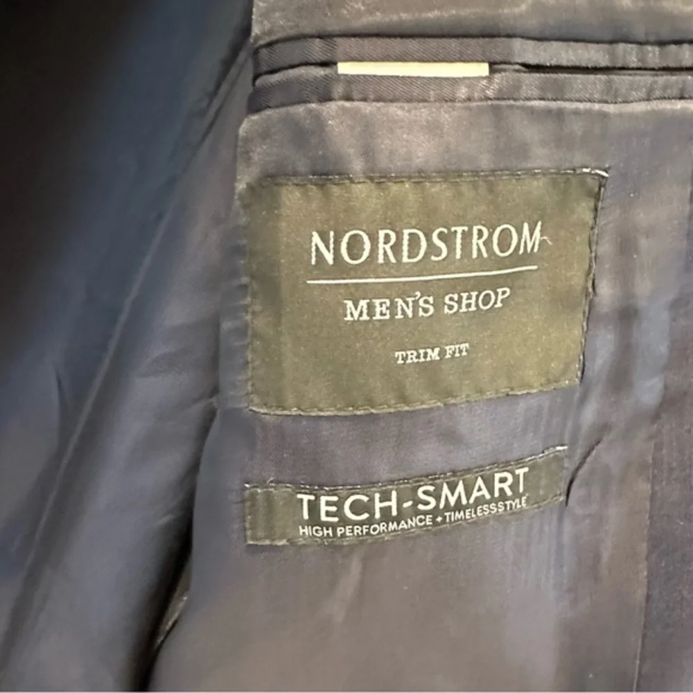 Norstrom Navy Tech-Smart Trim Fit Sport Coat - 40S   NWT